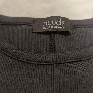 Nuuds black slinky rib new